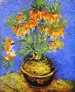 Vincent Van Gogh Crown Imperial Fritillaries in Copper Vase oil painting